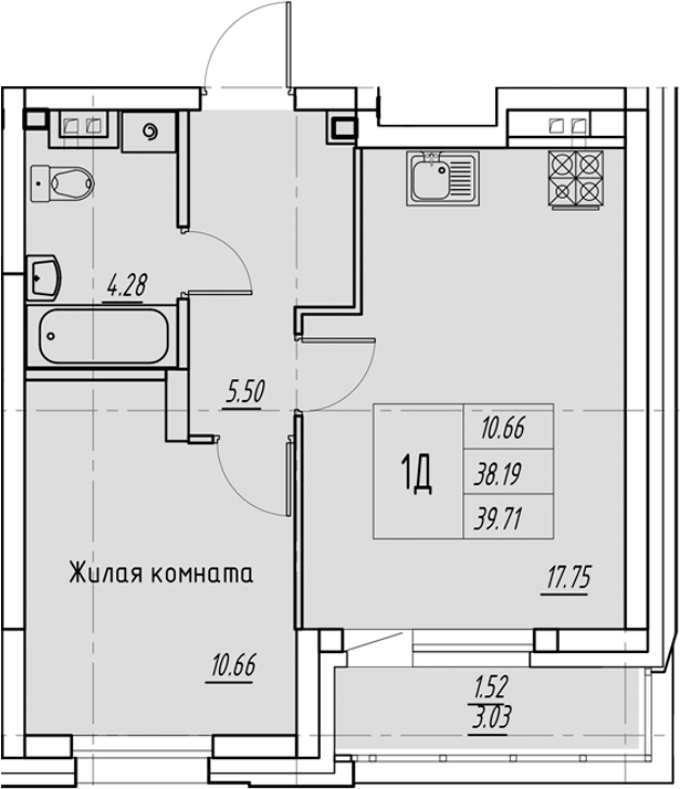 Планировка Квартира №189