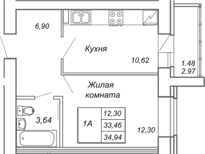 Планировка Квартира №220