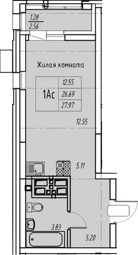Планировка Квартира №181