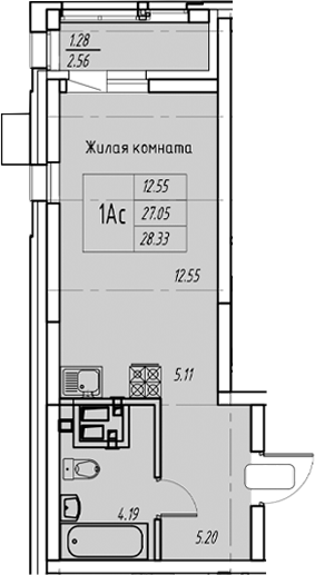 Планировка Квартира №37