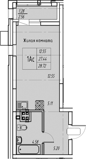 Планировка Квартира №13