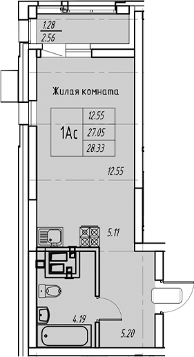 Планировка Квартира №85