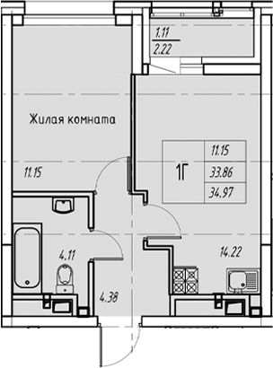 Планировка Квартира №30