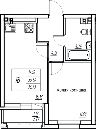 Планировка Квартира №3