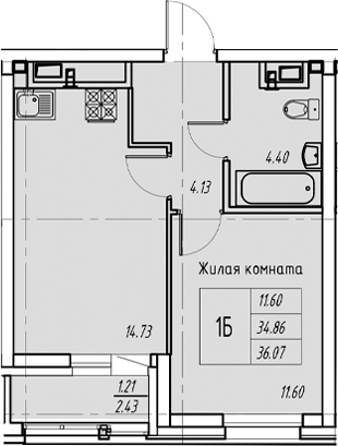 Планировка Квартира №66