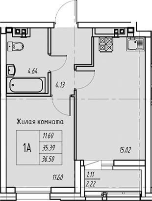 Планировка Квартира №9
