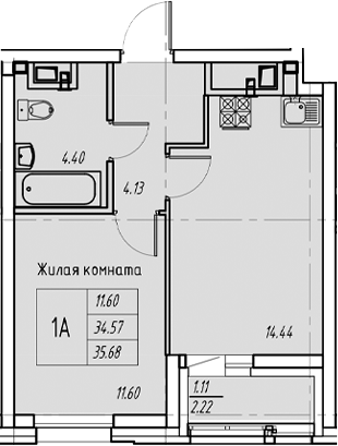 Планировка Квартира №81