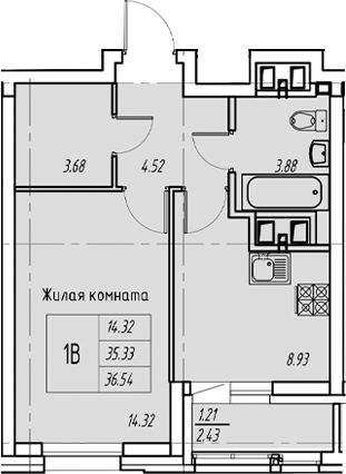 Планировка Квартира №171