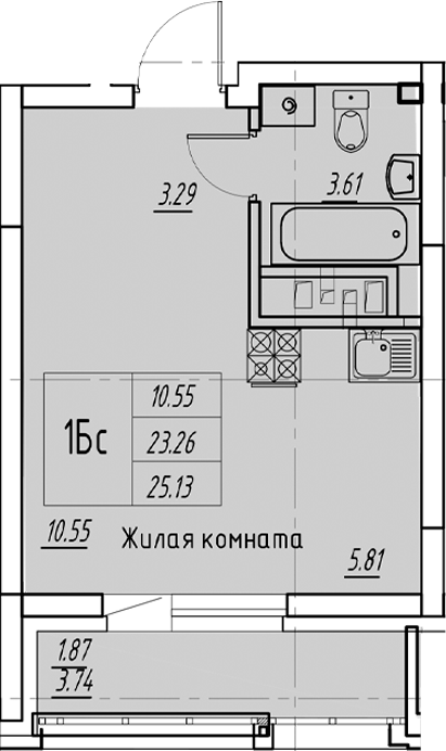 Планировка Квартира №196