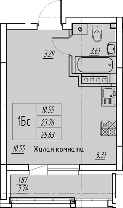 Планировка Квартира №191