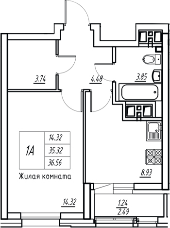 Планировка Квартира №178